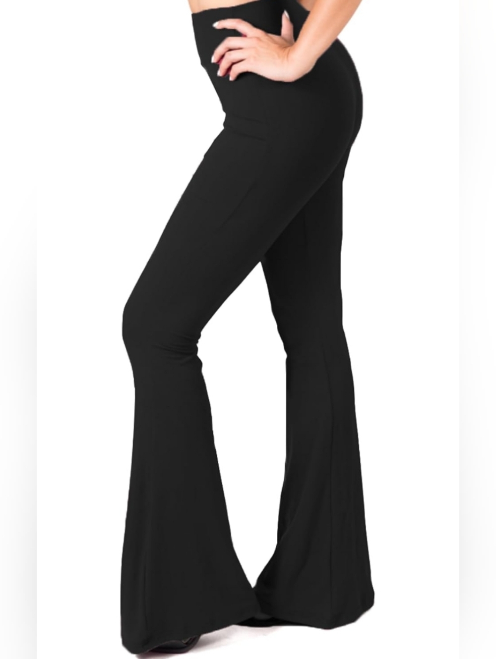 XL Santina black flare leggings